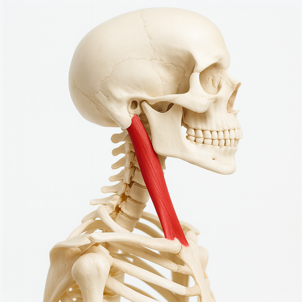 ストレートネックが関与する首こり・首の痛み・肩こりと緊張型頭痛|胸鎖乳突筋トリガーポイント解説【足柄上郡開成町・快晴鍼灸院】 ストレートネックによる首こり・首の痛み・肩こりと緊張型頭痛に関わる胸鎖乳突筋|足柄上郡開成町の快晴鍼灸院